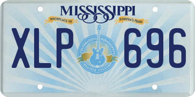MS license plate XLP696