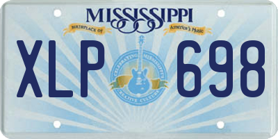 MS license plate XLP698