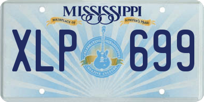 MS license plate XLP699