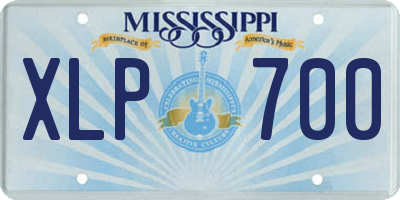 MS license plate XLP700
