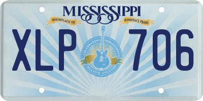 MS license plate XLP706