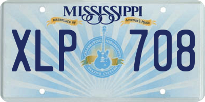 MS license plate XLP708