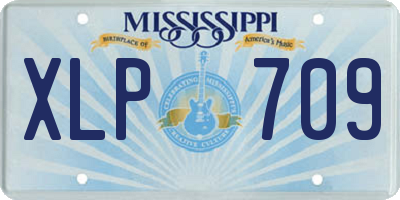 MS license plate XLP709