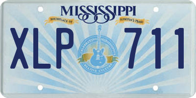 MS license plate XLP711