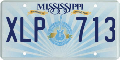 MS license plate XLP713