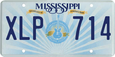 MS license plate XLP714