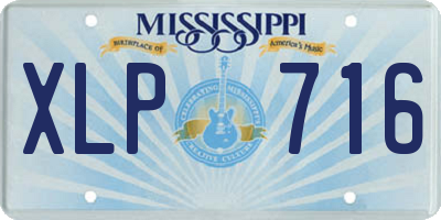 MS license plate XLP716
