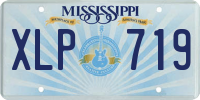 MS license plate XLP719