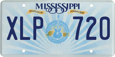 MS license plate XLP720