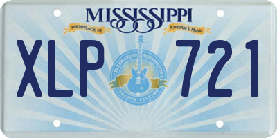 MS license plate XLP721
