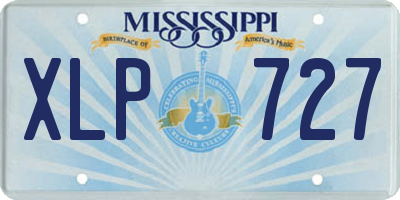 MS license plate XLP727