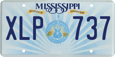 MS license plate XLP737