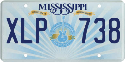 MS license plate XLP738