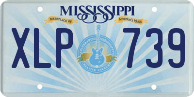 MS license plate XLP739