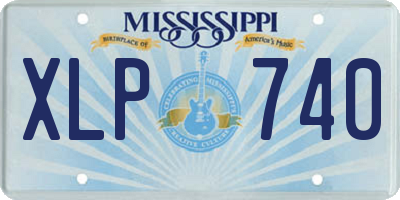 MS license plate XLP740