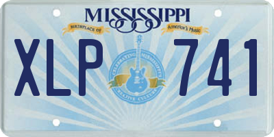 MS license plate XLP741