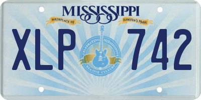 MS license plate XLP742