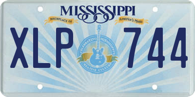 MS license plate XLP744