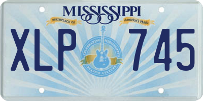 MS license plate XLP745
