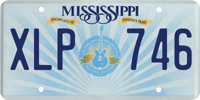 MS license plate XLP746