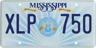 MS license plate XLP750