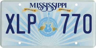 MS license plate XLP770