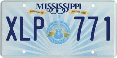 MS license plate XLP771