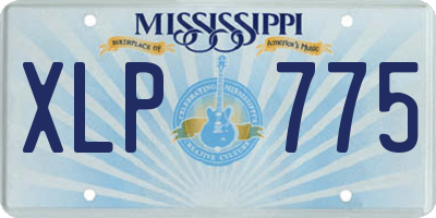 MS license plate XLP775