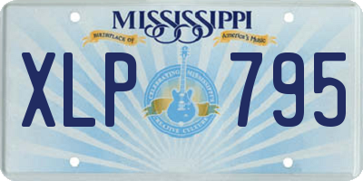 MS license plate XLP795