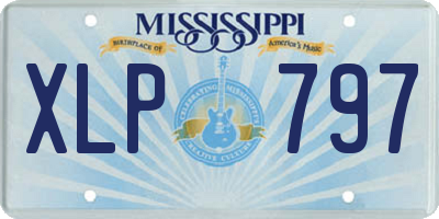 MS license plate XLP797