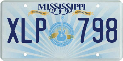 MS license plate XLP798