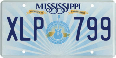 MS license plate XLP799
