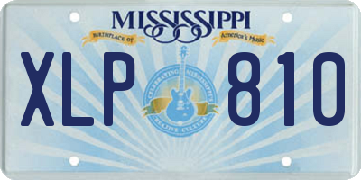 MS license plate XLP810