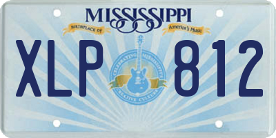 MS license plate XLP812
