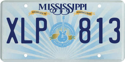 MS license plate XLP813