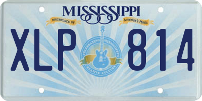 MS license plate XLP814