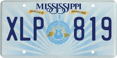 MS license plate XLP819