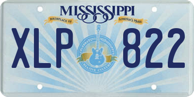 MS license plate XLP822