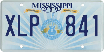 MS license plate XLP841