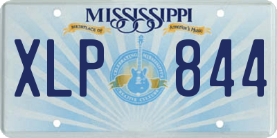 MS license plate XLP844