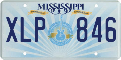 MS license plate XLP846