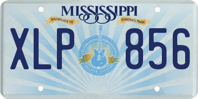 MS license plate XLP856