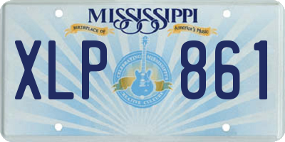 MS license plate XLP861