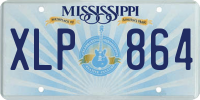 MS license plate XLP864