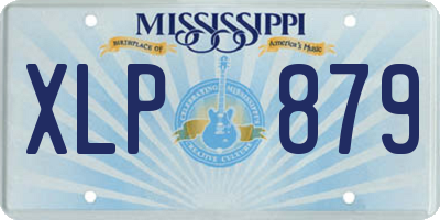 MS license plate XLP879