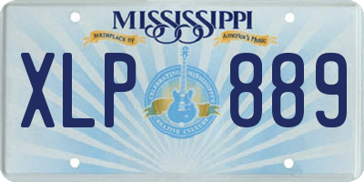 MS license plate XLP889