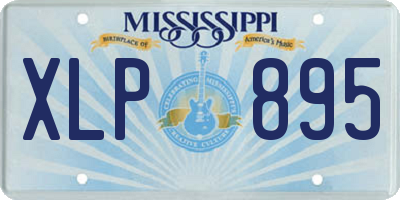 MS license plate XLP895