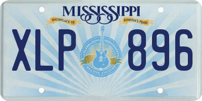 MS license plate XLP896