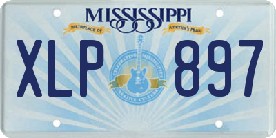MS license plate XLP897