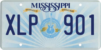 MS license plate XLP901
